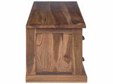 TV Stand with Drawer Natural 110 x 30 x 40 cm Solid Teak Wood 42017955