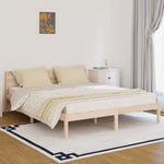 Bed Frame without Mattress Solid Wood Pine 160x200cm 810440