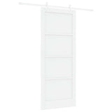 Sliding Door 86 x 211 cm Engineered Wood White 3450156