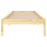 ZNTS Bed Frame without Mattress Solid Wood Small Single 809977