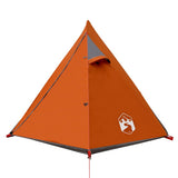 Camping Tent Dome 2-Person Grey and Orange Waterproof 94321