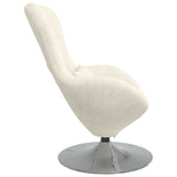 Egg Chair Cream 63 x 73 x 90 cm Velvet 42002733