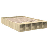 Bed Frame without Mattress Sonoma Oak 140x200 cm 3280568