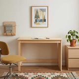 Desk Brown 112 x 50 x 75 cm Solid Pine Wood 42032396