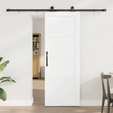 Sliding Door ORKDAL White 73.5 x 198.5 cm Solid Pine Wood 3333467
