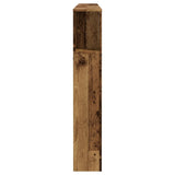Headboard Cabinet Old Wood 180x18.5x102.5 cm Engineered Wood 856884