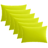 Cushion with Pillow HEERLEN 6 pcs Bright Green Polyester 925098