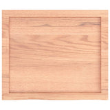 Table Top Light Brown 60x50x cm Treated Solid Wood Oak 3156348
