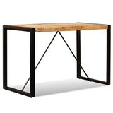 ZNTS Dining Table Solid Rough Mango Wood 120 cm 243996