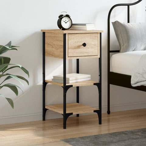 ZNTS Bedside Cabinet Sonoma Oak 34x36x70 cm Engineered Wood 825975