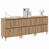 Sideboards 3 pcs Artisan Oak 60 x 35 x 70 cm Engineered Wood 3415574
