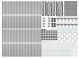 Ground Spike Fence Post 52 pcs Grey Powder-Coated Steel 3350192