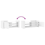 TV Cabinet White 100x35x40 cm Engineered Wood 848374