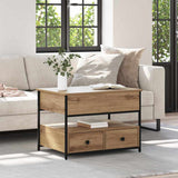 Coffee Table Artisan Oak 70 x 50 x 54.5 cm Engineered Wood 883049