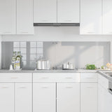 Kitchen Backsplash 2 pcs Light Grey 100 x 50 cm Tempered Glass 3415456