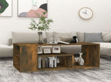 Coffee Table Smoked Oak 100x50x40 cm Engineered Wood 815840