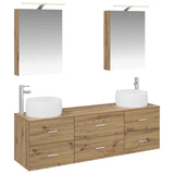 Bathroom Furniture Set 5 pcs Artisan Oak 3406998