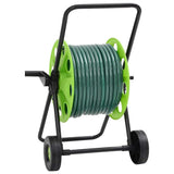 Green Hose Reel Cart with Hose Fitting Set 0.75" 20 m PVC 3281525