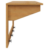 Coat Rack HILL Honey Brown 90 x 35 x 41.5 cm Solid Pine Wood 42025033