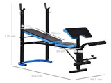 Adjustable Weight Bench with Leg Developer Barbell Rack for Lifting and Strength Training T3398P349218
