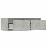 TV Cabinet with LED Lights Concrete Grey 75x35.5x25 cm 860232