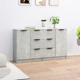 Sideboards 2 pcs Concrete Grey 60x30x70 cm Engineered Wood 3115791