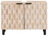 Bathroom Sink Cabinet White 62 x 33 x 58 cm Solid Mango Wood 4017883
