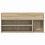 Shoe Bench Sonoma Oak 102x30.5x45 cm Engineered Wood 859138