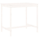 5 Piece Garden Bar Set White Solid Wood Pine 3157806