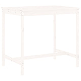 5 Piece Garden Bar Set White Solid Wood Pine 3157806
