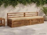 2-Piece Bench Cushions SOEST 100% Polyester Beige 950093