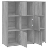 Book Cabinet Grey Sonoma 90x30x90 cm Engineered Wood 815550