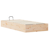 Ottoman Bed Frame with Storage Natural 80 x 200 cm 3418765