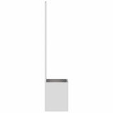 Garden Privacy Screen Silver 50 x 140 cm Galvanised steel 876432