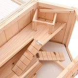 Hamster Cage 80x40x43 cm Solid Wood Fir 172379