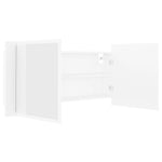 ZNTS LED Bathroom Mirror Cabinet White 100x12x45 cm Acrylic 804980