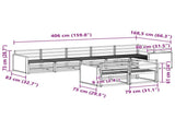 Outdoor Sofa Set 8 pcs Natural 3383502