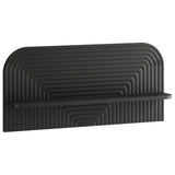Wall Shelf 2 pcs Black 80.5 x 13.5 x 37.5 cm Engineered Wood 8014951