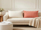 Cushion Cover 6 pcs HEERLEN Red Orange 50 x 80 cm Corduroy 911970