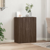 ZNTS File Cabinet Brown Oak 60x32x77.5 cm Engineered Wood 840771