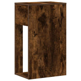 Computer Tower Stand with Drawer Smoked Oak 30x44x74 cm 858735