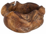 Fruit Bowl JEPARA Teak Brown 35 cm Solid Teak Wood 42010345