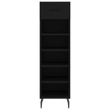 ZNTS Shoe Cabinet Black 30x35x105 cm Engineered Wood 829693