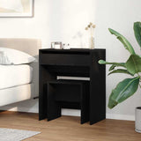 Dressing Table Black oak 60 x 40 x 75 cm Engineered wood 868872