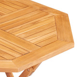 Garden Dining Set Natural Teak Solid Teak Wood 5 Piece Set 3155031