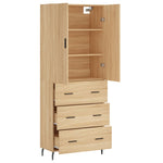 Highboard Sonoma Oak 69.5x34x180 cm Engineered Wood 3195862