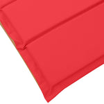 Sun lounger 2 pcs Red 184 x 55 x 64cm Solid Acacia wood 4107099