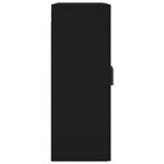 Wall Mounted Cabinets 2 pcs Black Engineered Wood 3197938