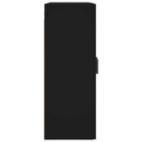 Wall Mounted Cabinets 2 pcs Black Engineered Wood 3197938