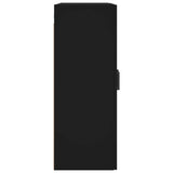 Wall Mounted Cabinets 2 pcs Black Engineered Wood 3197938
